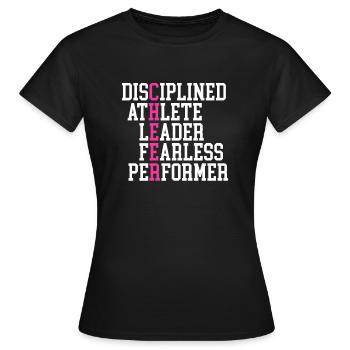 Cheerleader - T-shirt Femme - noir - Devant - AI Model Female 172 dark (172cm)