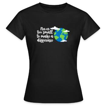 Changement climatique - T-shirt Femme - noir - Devant - AI Model Female 172 dark (172cm)