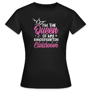 Kindergarten - Women's T-Shirt - black - Front - AI Model Female 172 dark (172cm)