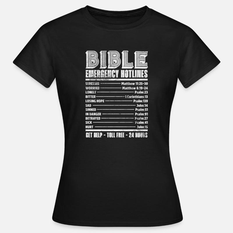 Bibel - Frauen T-Shirt - Schwarz