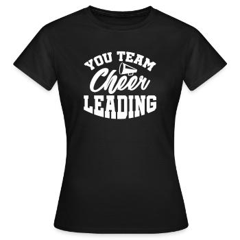 Cheerleader - T-shirt Femme - noir - Devant - AI Model Female 172 dark (172cm)