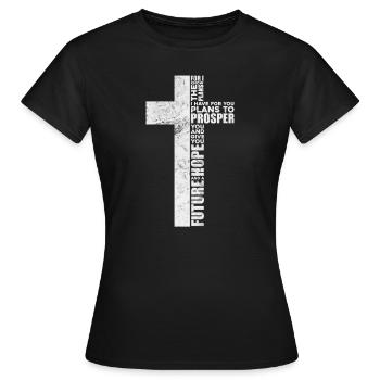 Bible - T-shirt Femme - noir - Devant - AI Model Female 172 dark (172cm)