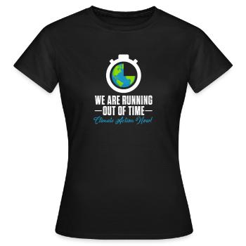 Changement climatique - T-shirt Femme - noir - Devant - AI Model Female 172 dark (172cm)