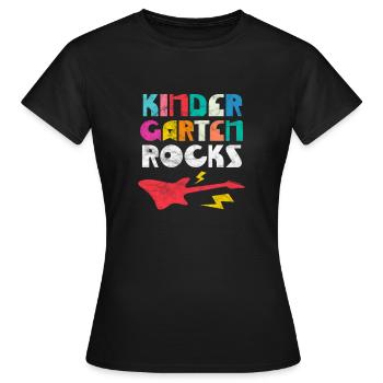 Kindergarten - Women's T-Shirt - black - Front - AI Model Female 172 dark (172cm)