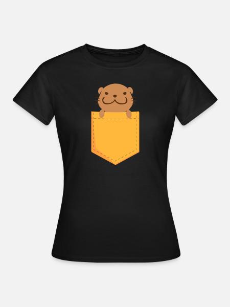 Otter Seeotter Fischotter Geschenk - Frauen T-Shirt - Schwarz