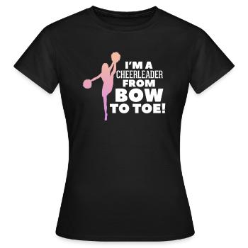Cheerleader - T-shirt Femme - noir - Devant - AI Model Female 172 dark (172cm)