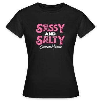 Mexique Cancun Mexicain Mexicain Cadeau mexicain - T-shirt Femme - noir - Devant - AI Model Female 172 dark (172cm)