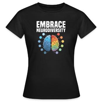 ADHS ADHD Aufmerksamkeit Defizit Geschenk - Frauen T-Shirt - Schwarz - Vorne - AI Model Female 172 dark (172cm)