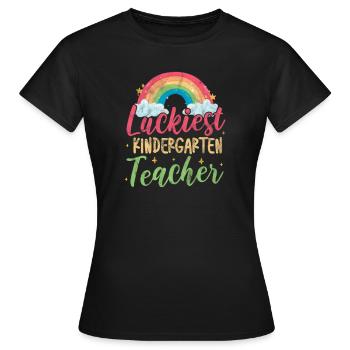 Kindergarten - Women's T-Shirt - black - Front - AI Model Female 172 dark (172cm)