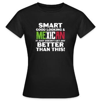 Cadeau de la nation mexicaine mexicaine - T-shirt Femme - noir - Devant - AI Model Female 172 dark (172cm)