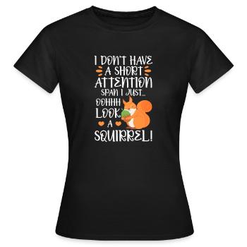 TDAH TDAH Déficit de l’attention Cadeau - T-shirt Femme - noir - Devant - AI Model Female 172 dark (172cm)