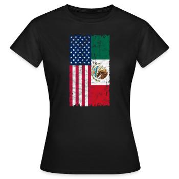 Mexique - T-shirt Femme - noir - Devant - AI Model Female 172 dark (172cm)