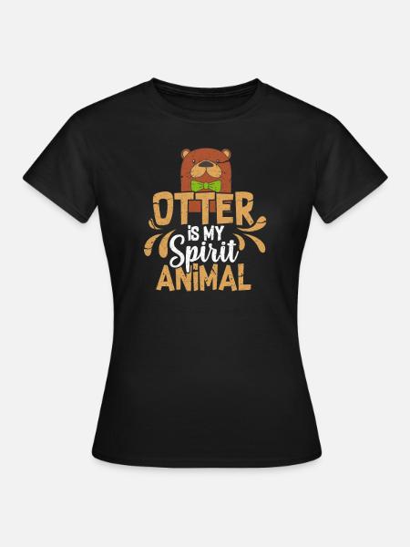Otter - Frauen T-Shirt - Schwarz