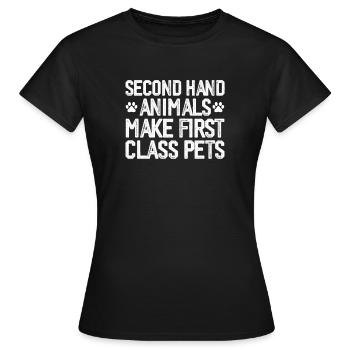 Sauvetage d’animaux - T-shirt Femme - noir - Devant - AI Model Female 172 dark (172cm)