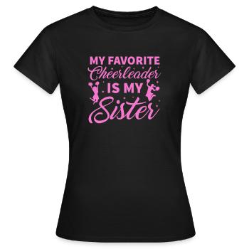 Cheerleader - T-shirt Femme - noir - Devant - AI Model Female 172 dark (172cm)