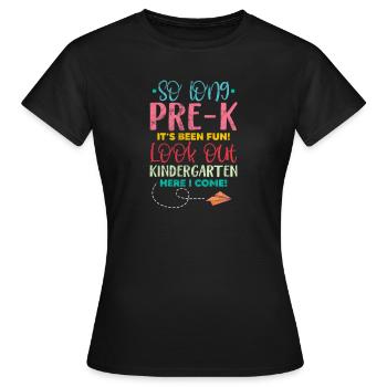 Kindergarten - Women's T-Shirt - black - Front - AI Model Female 172 dark (172cm)