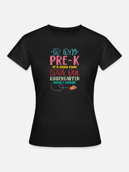 Kindergarten - Frauen T-Shirt - Schwarz