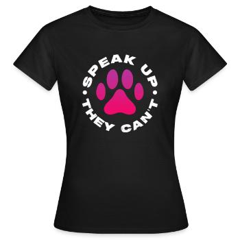 Sauvetage d’animaux - T-shirt Femme - noir - Devant - AI Model Female 172 dark (172cm)