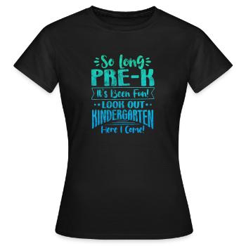 Kindergarten - Women's T-Shirt - black - Front - AI Model Female 172 dark (172cm)
