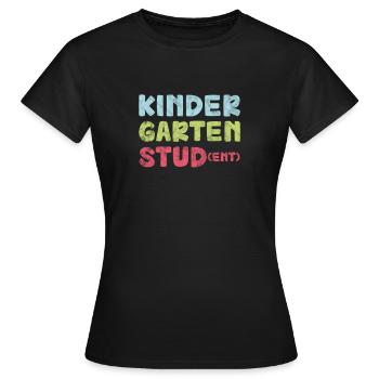 Kindergarten - Women's T-Shirt - black - Front - AI Model Female 172 dark (172cm)