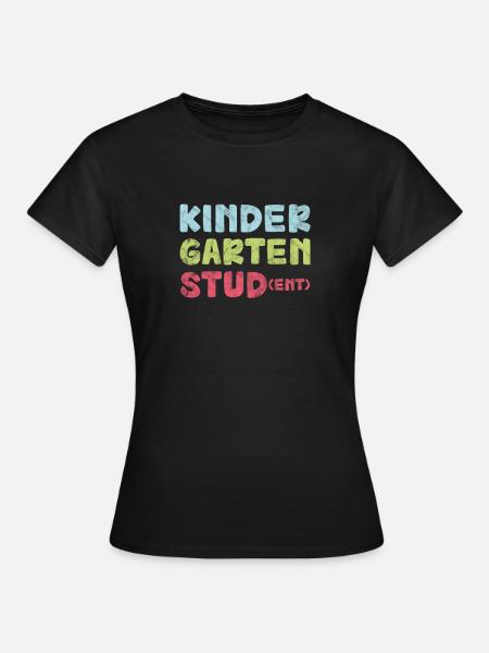 Kindergarten - Frauen T-Shirt - Schwarz