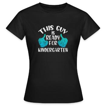 Kindergarten - Women's T-Shirt - black - Front - AI Model Female 172 dark (172cm)
