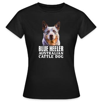 Cadeau de chien de bétail australien - T-shirt Femme - noir - Devant - AI Model Female 172 dark (172cm)