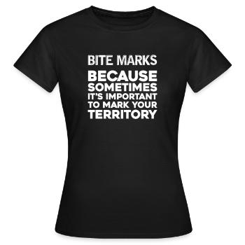 Sadomaso BDSM Dominatrix SM Sado Maso Cadeau - T-shirt Femme - noir - Devant - AI Model Female 172 dark (172cm)