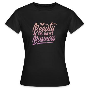 Esthéticien - T-shirt Femme - noir - Devant - AI Model Female 172 dark (172cm)