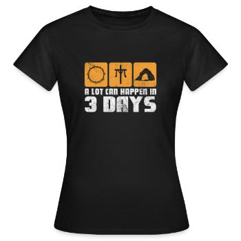 Bible - T-shirt Femme - noir - Devant - AI Model Female 172 dark (172cm)