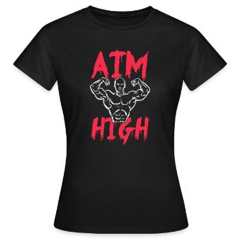 Bodybuilder Body Building Fitness Gym Cadeau - T-shirt Femme - noir - Devant - AI Model Female 172 dark (172cm)