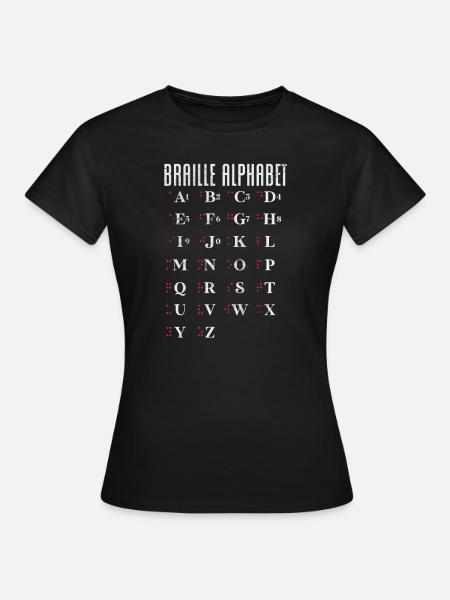 Braille - Frauen T-Shirt - Schwarz