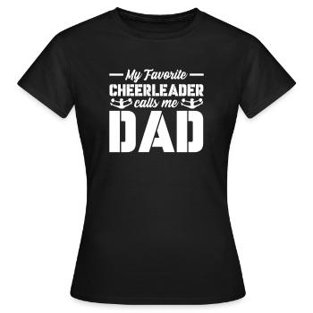 Cheerleader - T-shirt Femme - noir - Devant - AI Model Female 172 dark (172cm)