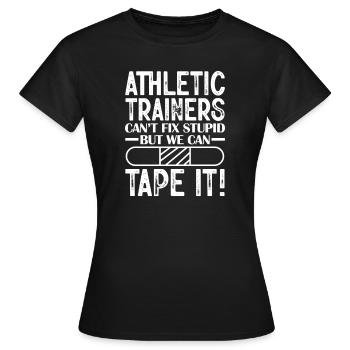 Sports Physician - Women's T-Shirt - black - Front - AI Model Female 172 dark (172cm)