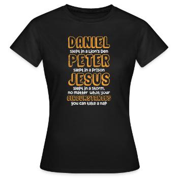 Bible - T-shirt Femme - noir - Devant - AI Model Female 172 dark (172cm)