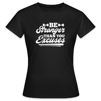Bodybuilder Body Building Fitness Gym Cadeau - T-shirt Femme - noir - Devant - AI Model Female 172 dark (172cm)