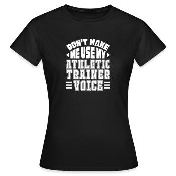 Sports Physician - Women's T-Shirt - black - Front - AI Model Female 172 dark (172cm)