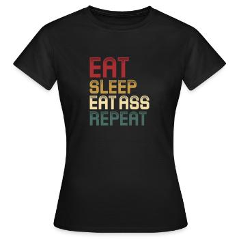 Sadomaso BDSM Domina SM Sado Maso Geschenk - Frauen T-Shirt - Schwarz - Vorne - AI Model Female 172 dark (172cm)
