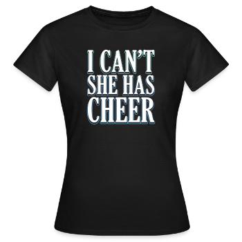 Cheerleader - T-shirt Femme - noir - Devant - AI Model Female 172 dark (172cm)