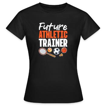 Sports Physician - Women's T-Shirt - black - Front - AI Model Female 172 dark (172cm)