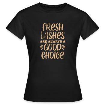 Esthéticien - T-shirt Femme - noir - Devant - AI Model Female 172 dark (172cm)