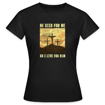 Bible - T-shirt Femme - noir - Devant - AI Model Female 172 dark (172cm)
