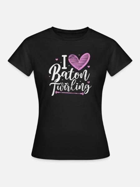Baton Twirling - Frauen T-Shirt - Schwarz