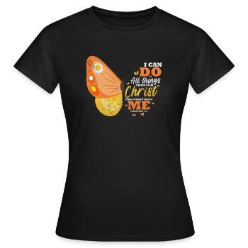 Bible - T-shirt Femme - noir - Devant - AI Model Female 172 dark (172cm)