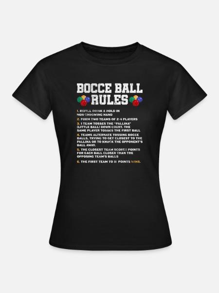 Boccia - Frauen T-Shirt - Schwarz