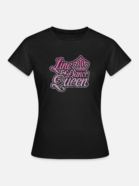Linedance - Frauen T-Shirt - Schwarz