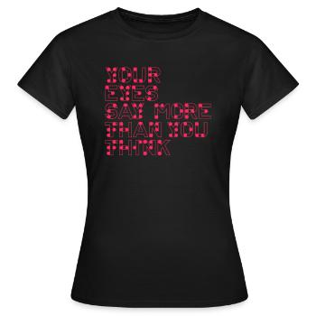 Braille Braille Blind Gift - T-shirt Femme - noir - Devant - AI Model Female 172 dark (172cm)