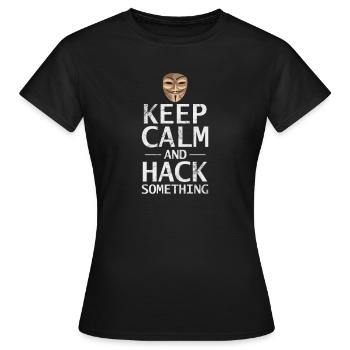 Hacker - T-shirt Femme - noir - Devant - AI Model Female 172 dark (172cm)