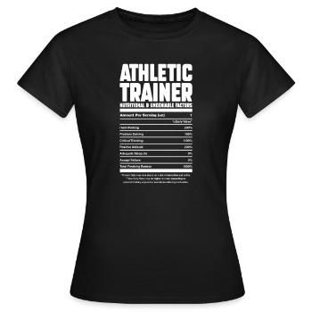 Sports Physician - Women's T-Shirt - black - Front - AI Model Female 172 dark (172cm)