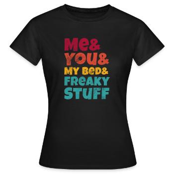 Sadomaso - Women's T-Shirt - black - Front - AI Model Female 172 dark (172cm)
